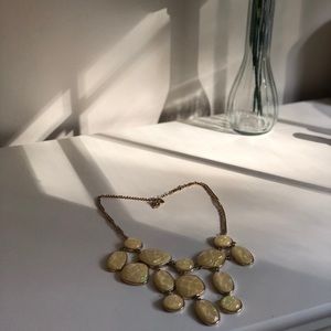 Gold statement necklace